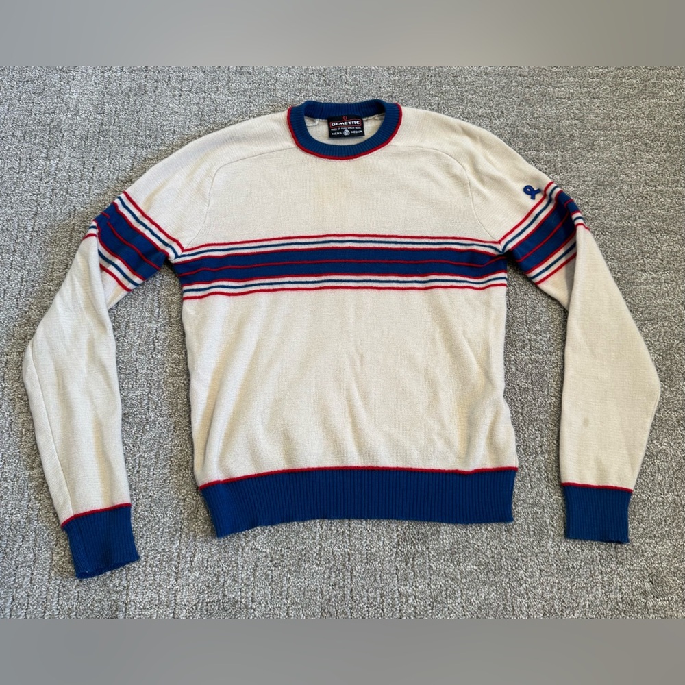 Demetre sweater made of 100% pure virgin wool VINTAGE men’s sweater SIZE M